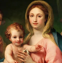 Madonna und Kind mit zwei Engeln, 1770-73 (Detail)